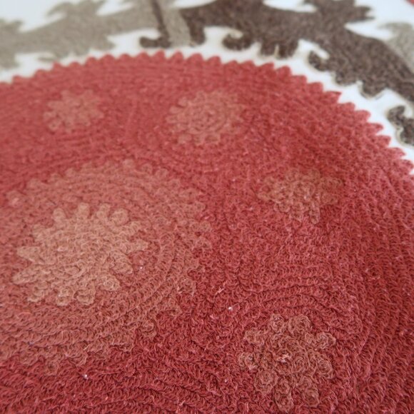 Pottery Barn Suzani Embroidered Pillow Cover 26" x 26" - Picture 4 of 8